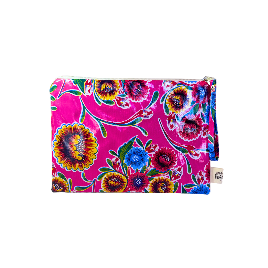 Floral-patterned pouch